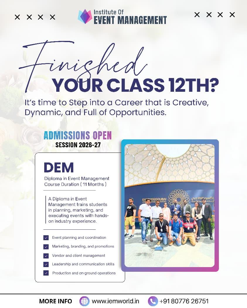 Diploma in Event Management at IEM India - 2026