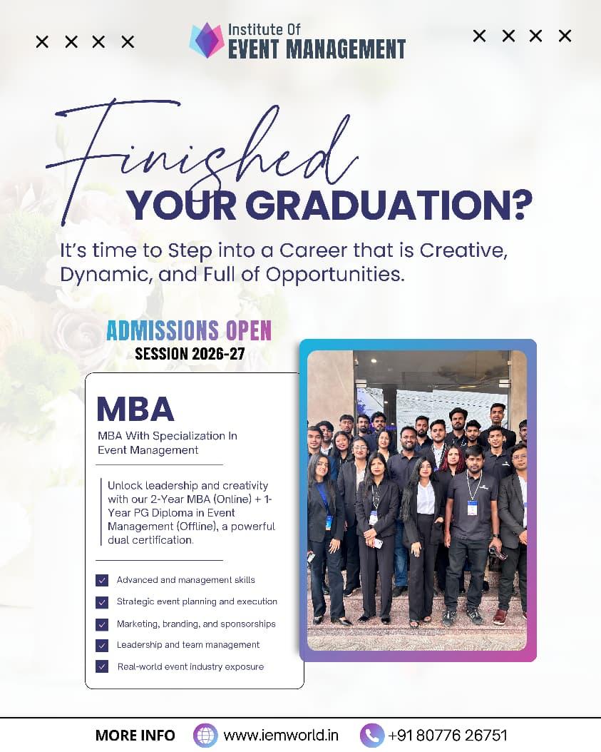 MBA in Event Management at IEM India - 2026